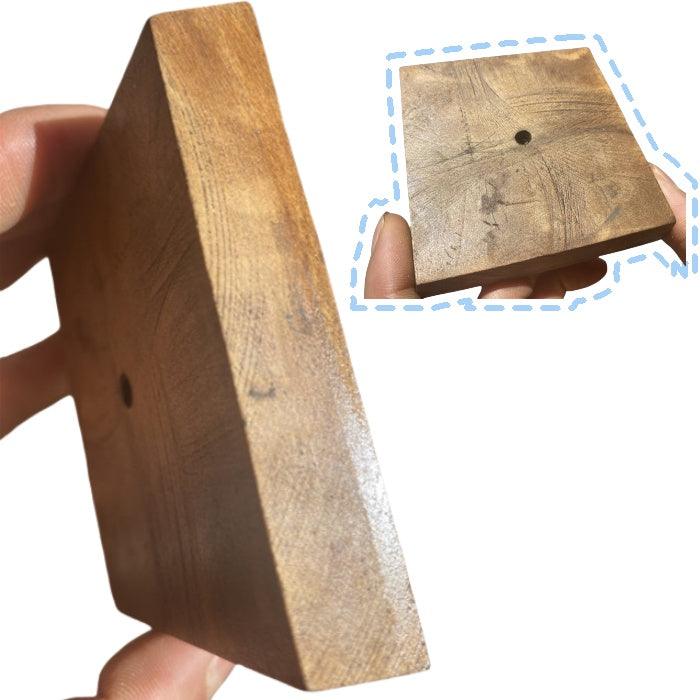 Fay Bless Handcrafted Inlaid Wooden Incense Holder – Large Lotus Design with Rustic Petal Motif, Ideal for Meditation, Aromatherapy & Interior Decor