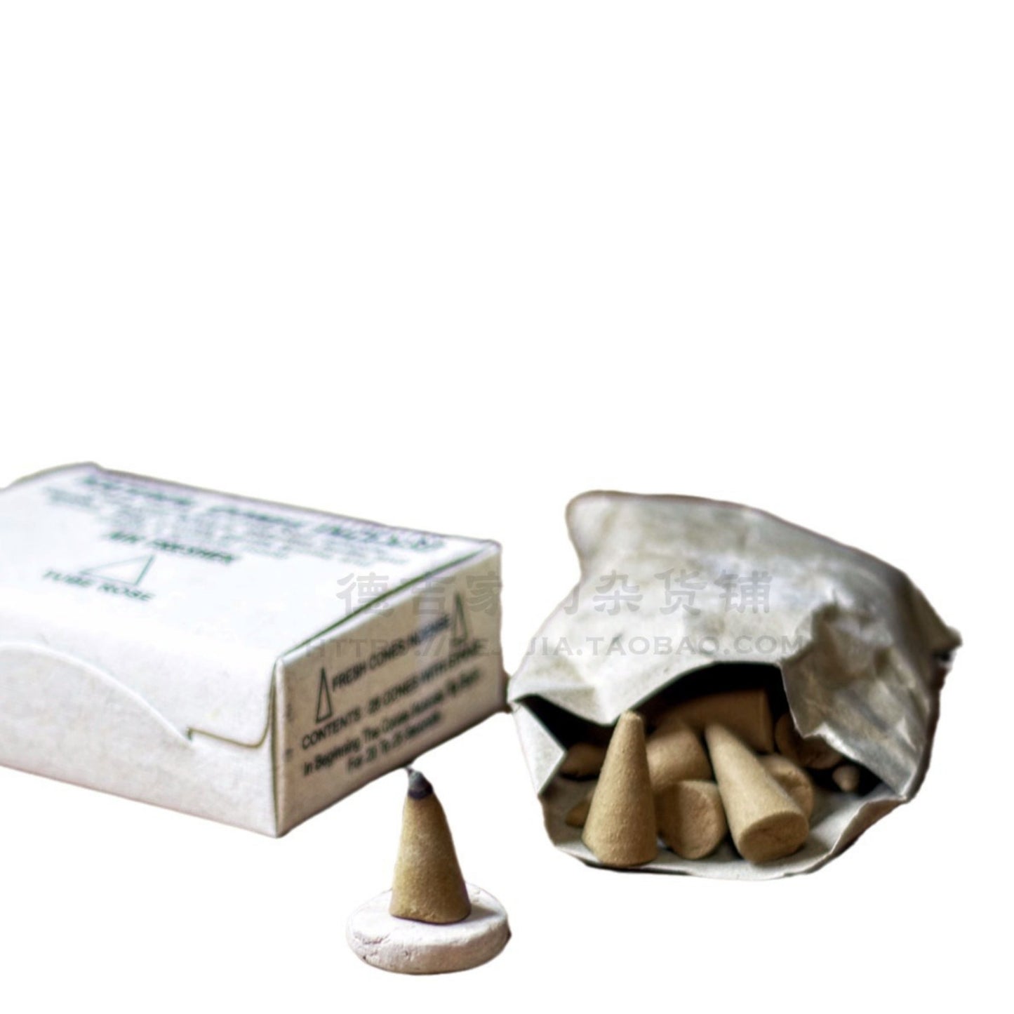 Fay Bless Handmade Cone Encens - Sandalwood, Amber & Agarwood | 2 packs du Népal