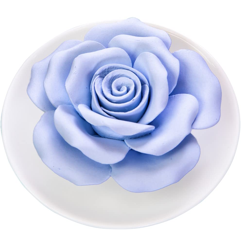 Essential Oil Passive Flower Diffuser -Lotus Flower Porcelain Aromatherapy Diffusers for Small Mini Room, Desk Decorative, Bathroom (Lotus)