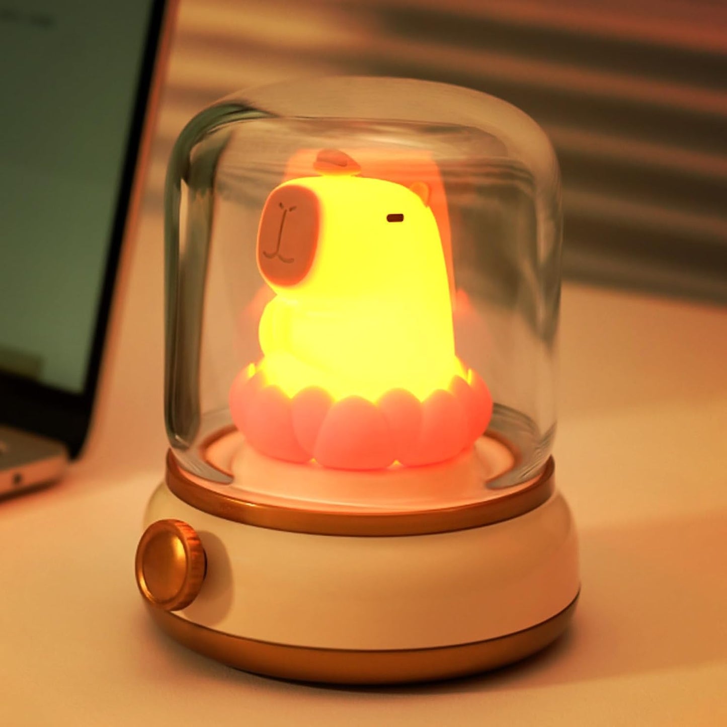 Cute Ghost Night Light, Two Modes Warm Yellow Light and Candlelight, Night Light for Kids,Cute Decoration,Kids Lamp,Living Room, Bedroom, Camping, Gifts for Children Christmas, Halloween