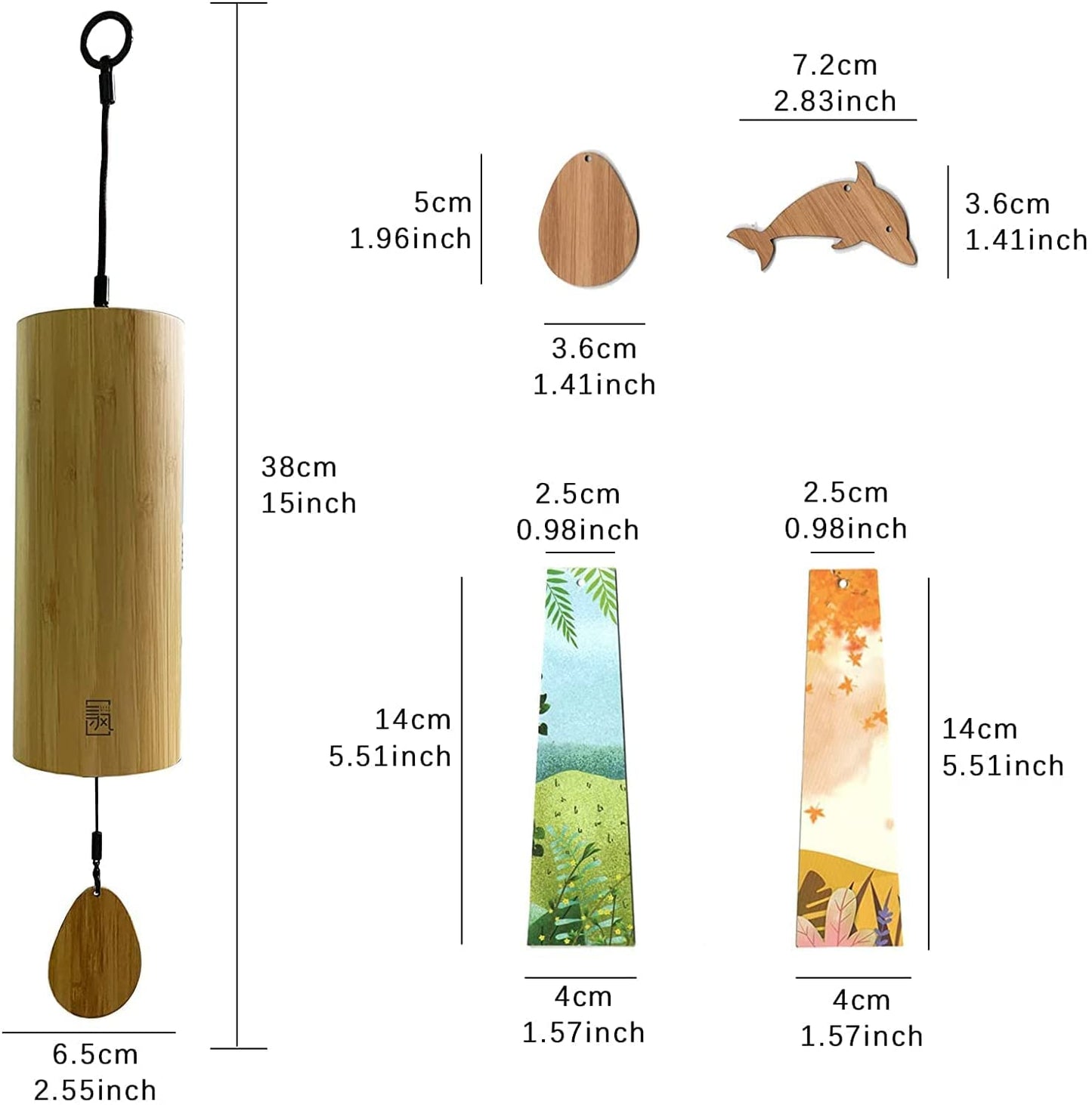 Fay Bless Decorate Your Outdoor Garden with Large Tuned Wind Chimes - Choose from Bamboo, Memorial, and Unique Designs for a Serene Ambiance
