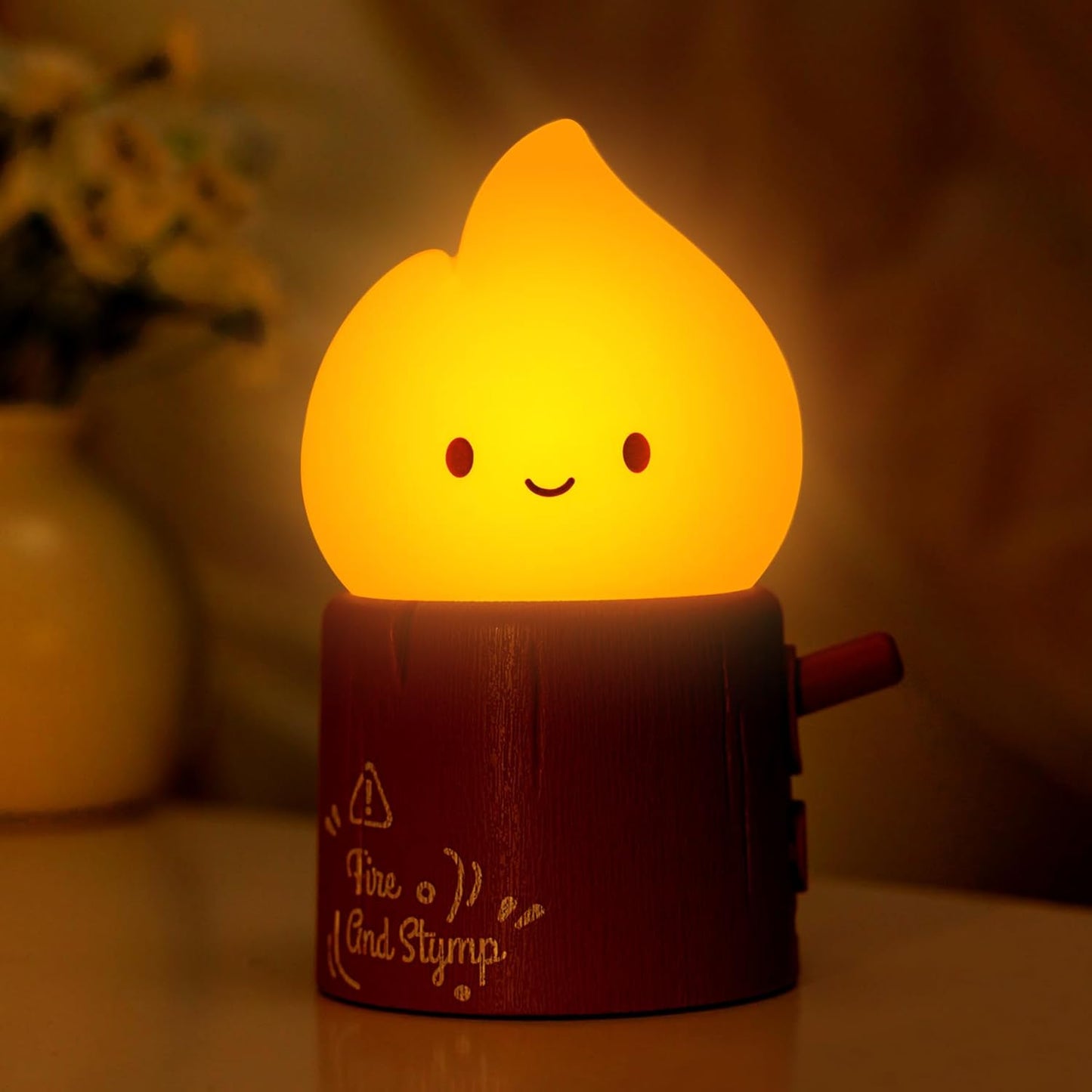 Cute Ghost Night Light, Two Modes Warm Yellow Light and Candlelight, Night Light for Kids,Cute Decoration,Kids Lamp,Living Room, Bedroom, Camping, Gifts for Children Christmas, Halloween