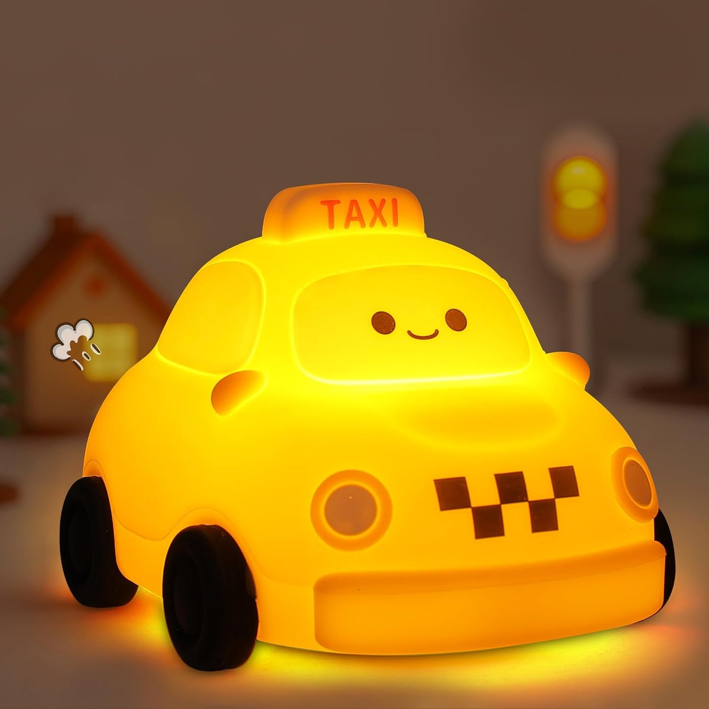Fox Lamp,Cute Fox Night Light,Dimmable Silicone Animal Nursery Night