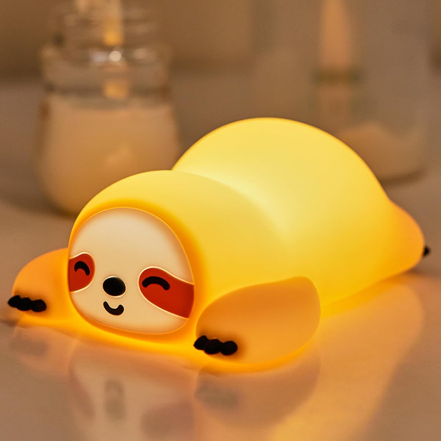 Fox Lamp,Cute Fox Night Light,Dimmable Silicone Animal Nursery Night