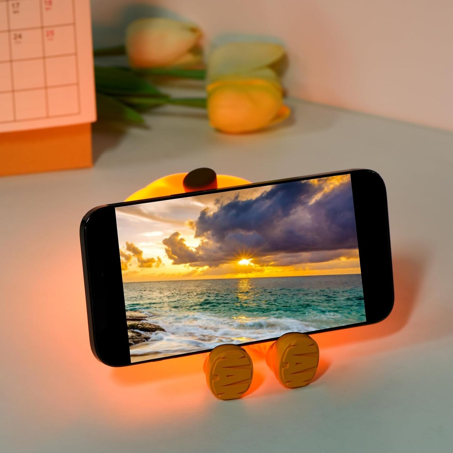 Pumpkin Night Light, Cute LED Lamp, Silicone Dimmable Nursery Nightlight for Kids, Silicone Rechargeable Bedside Touch Lamp, Funny Office Desk and Halloween Decor for Woman and Kids