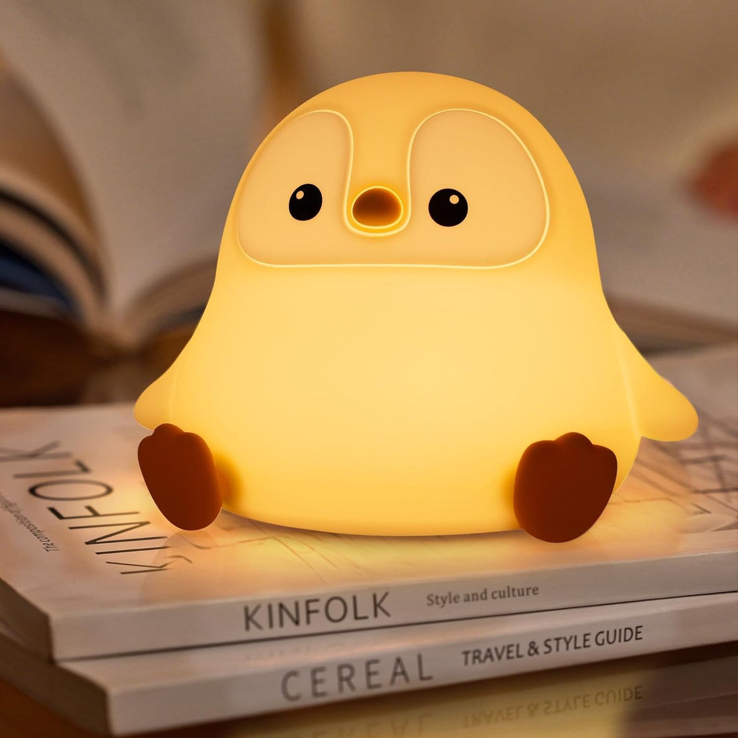 Fox Lamp,Cute Fox Night Light,Dimmable Silicone Animal Nursery Night