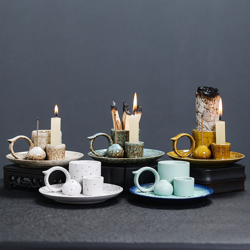 Handmade Ceramic Incense Holder – Multi-Use Tray for Palo Santo, Sticks, Cones – Heat-Resistant Aroma Dish for Home, Meditation, Yoga & Interior Decor – Ash Catcher Base