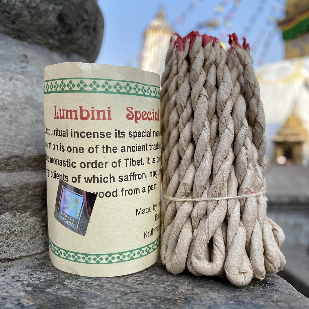 Fay Bless Handmade Corde Encens - 2 faisceaux d'aromathérapie naturelle de l'Himalaya du Népal