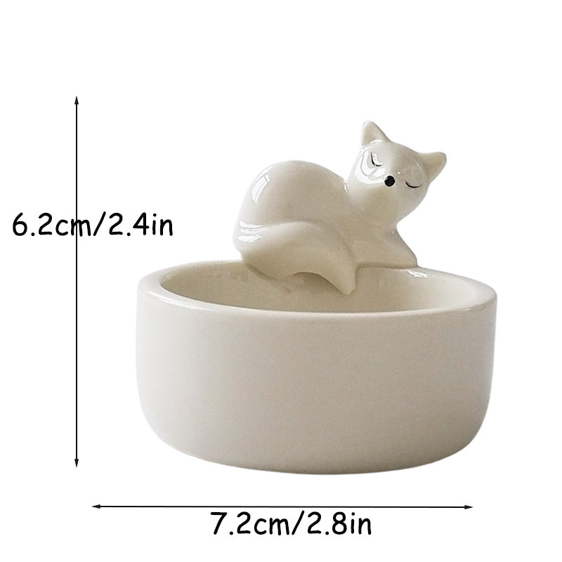 Cross-border ceramic ghost candle holder ins Amazon scented candle cute ghost Nordic style ornament Halloween gift