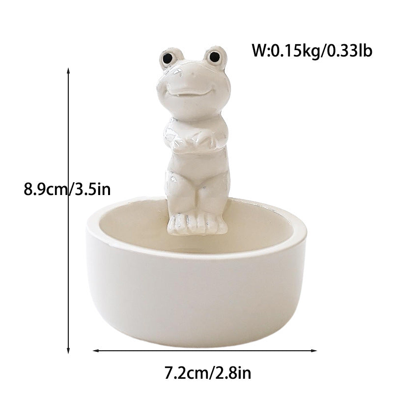 Cross-border ceramic ghost candle holder ins Amazon scented candle cute ghost Nordic style ornament Halloween gift
