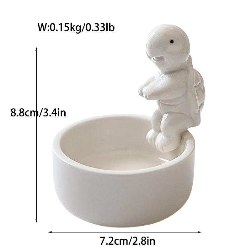 Cross-border ceramic ghost candle holder ins Amazon scented candle cute ghost Nordic style ornament Halloween gift
