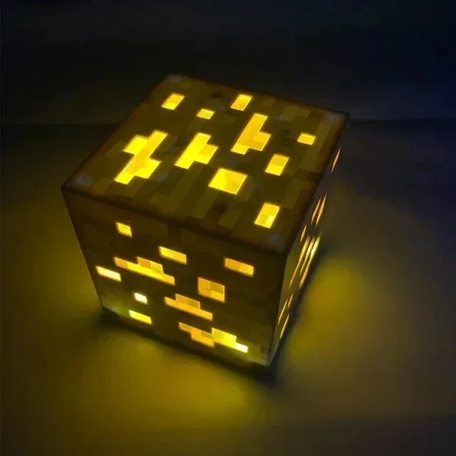 Creative Brownstone Torch LED Night Light USB Rechargeable Game Room Decoration Table Light Festival Gifts for Kids Game Lamps
