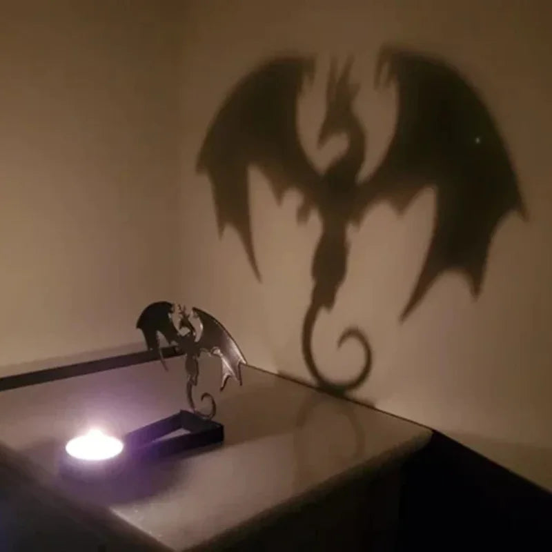 Headless Horseman Shadow Caster Novelty Terror Candle Holder Shadow Projectors Indoor Halloween Decoration