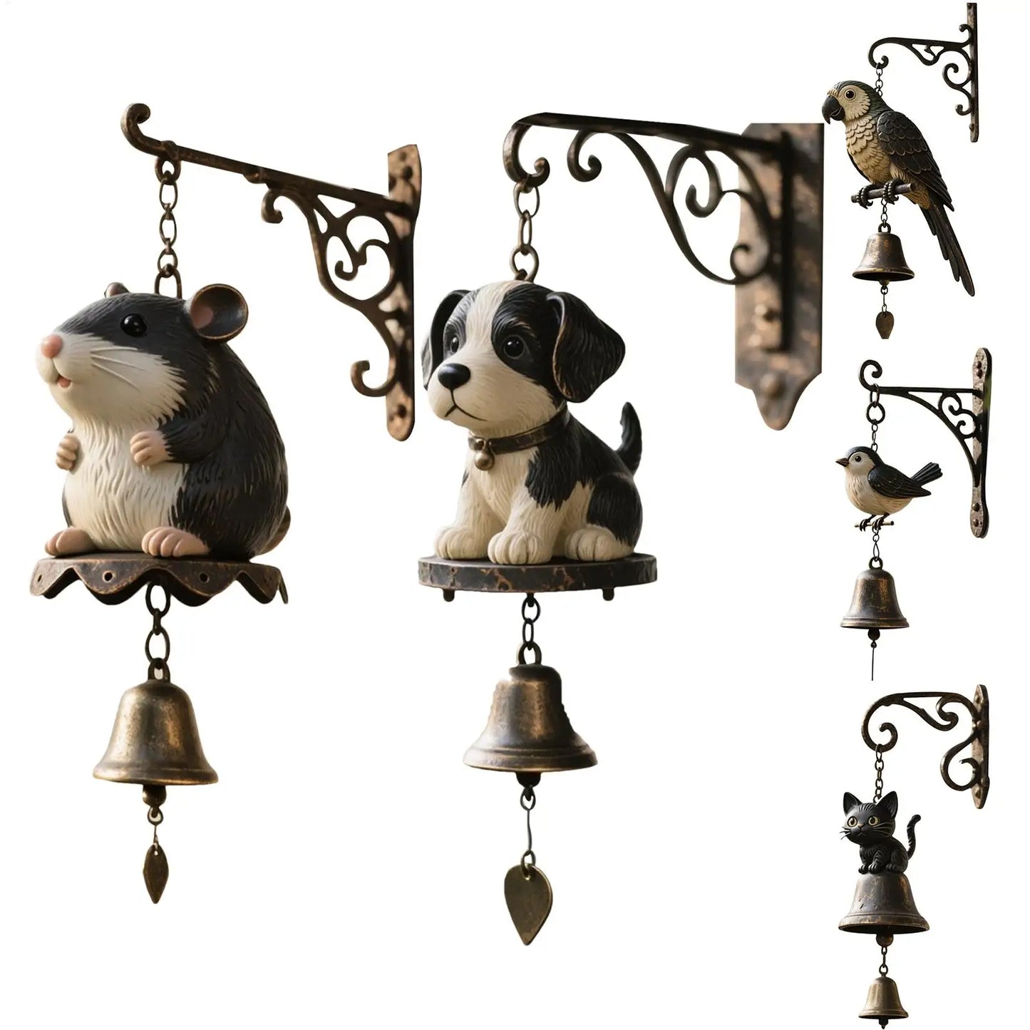 Wind Chimes Outdoor Metal Wind Chimes for Outside Metal Art Ornament Rustic Outdoor Decorations for Yard Window Patio Garden
