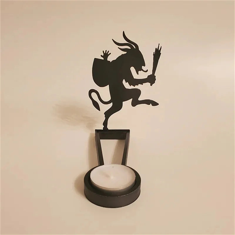 Headless Horseman Shadow Caster Novelty Terror Candle Holder Shadow Projectors Indoor Halloween Decoration
