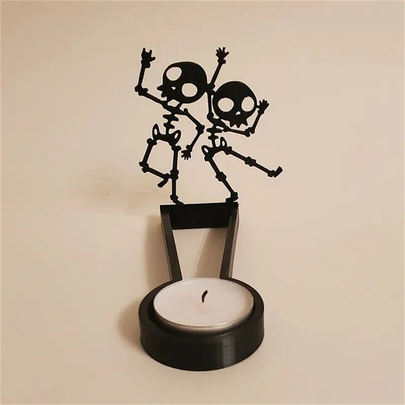 Headless Horseman Shadow Caster Novelty Terror Candle Holder Shadow Projectors Indoor Halloween Decoration