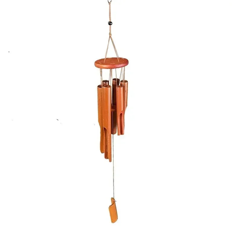 Bamboo Wind Chimes 72cm Windbell Chimes Craft For Outdoor Garden Patio Home Decoration Zen Meditation Vintage Chord Blacony Yard