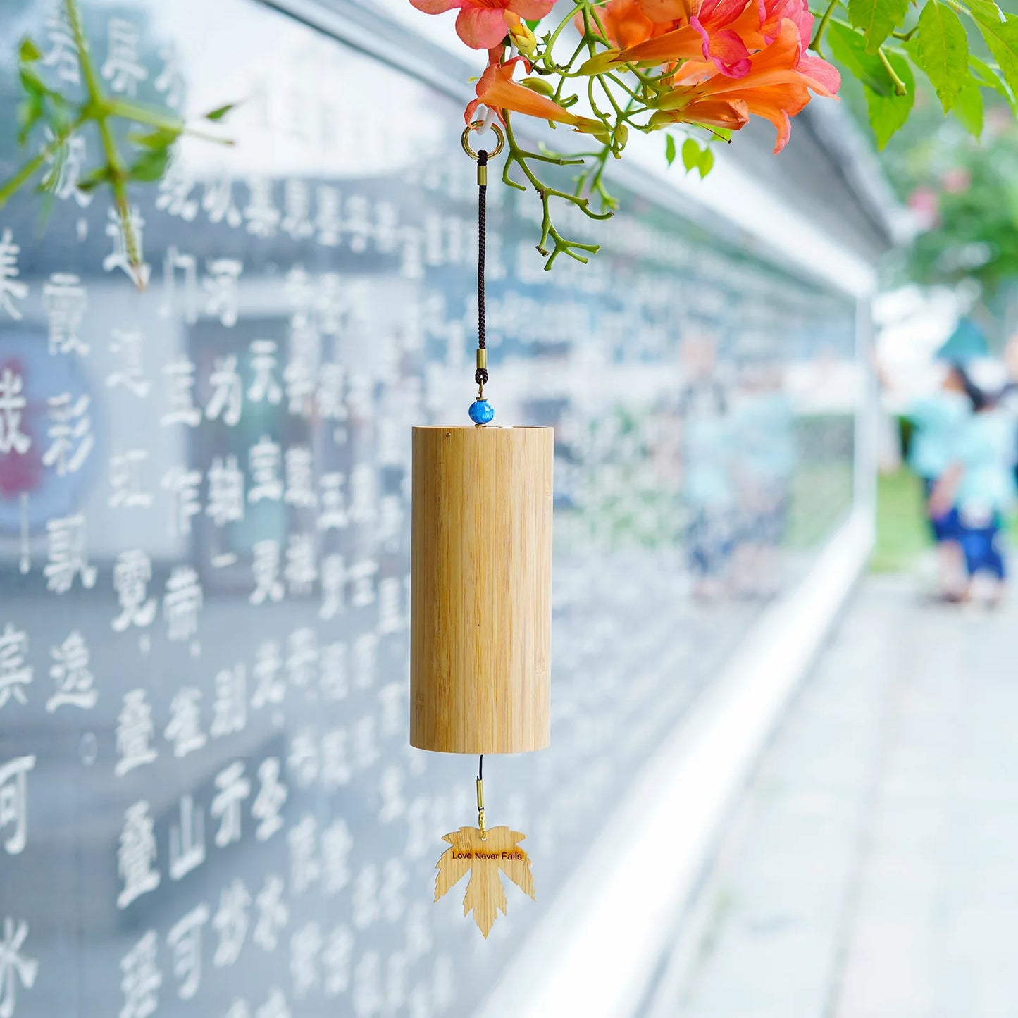 Fay Bless Bamboo Wind Chimes Windbell Windchime carillon Craft de jardin extérieur Patio 8 TILS NOTES ZEN MÉDITATION C F D G