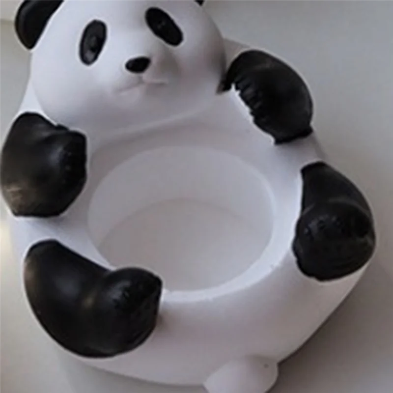 Tea Light Candle Holder, Adorable Panda Candle Holder Ring Holder Jewelry Tray Decorative Stand For Office Table Home 7X10cmab13