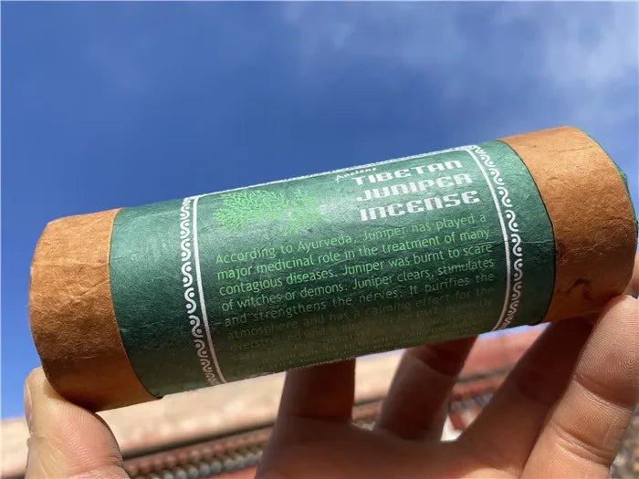 Fay Bless Nepal Short Tube Tibetan Weihrauch - 30 Sticks mit Halter | Natürliches, lang anhaltendes Aroma für Meditation und Entspannung