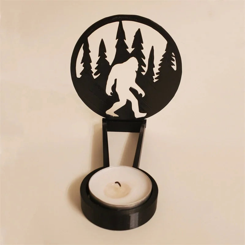 Headless Horseman Shadow Caster Novelty Terror Candle Holder Shadow Projectors Indoor Halloween Decoration