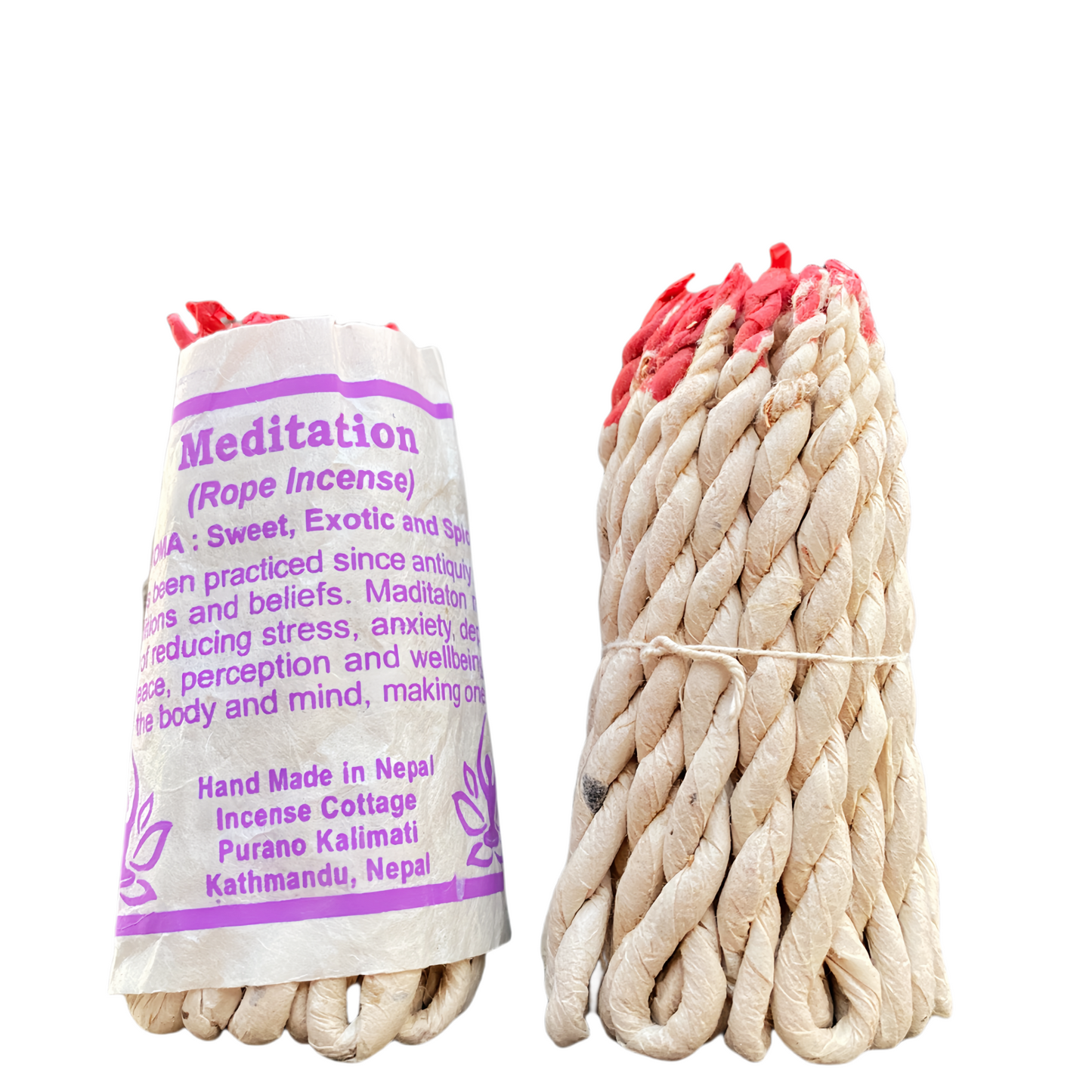Fay Bless Handmade Rope Incense – 2 Bundles of Natural Himalayan Aromatherapy from Nepal