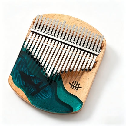 Fay Bless Kalimba Thumb Piano , Portable Mbira Finger Piano, Handcrafted Wood Musical Instrument, Easy to Learn Instrument for Beginners