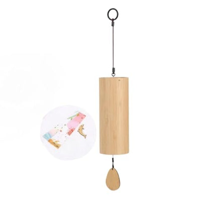 Fay segne Windbell Bambusakkord Wind Chimes Windchime Chime Craft Outdoor Garten Terrasse 8 Stäbchen Notizen Zen Meditation C g dm am Akkord