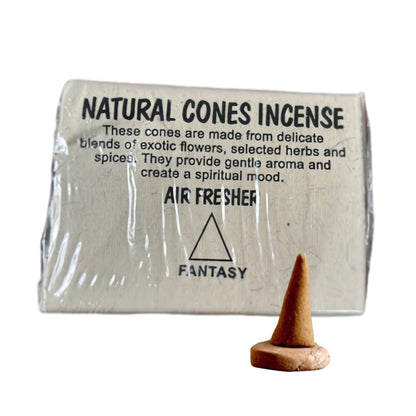 Fay Bendice incienso de cono hecho a mano - Sándalo, Amber & Agarwood | 2 paquetes de Nepal