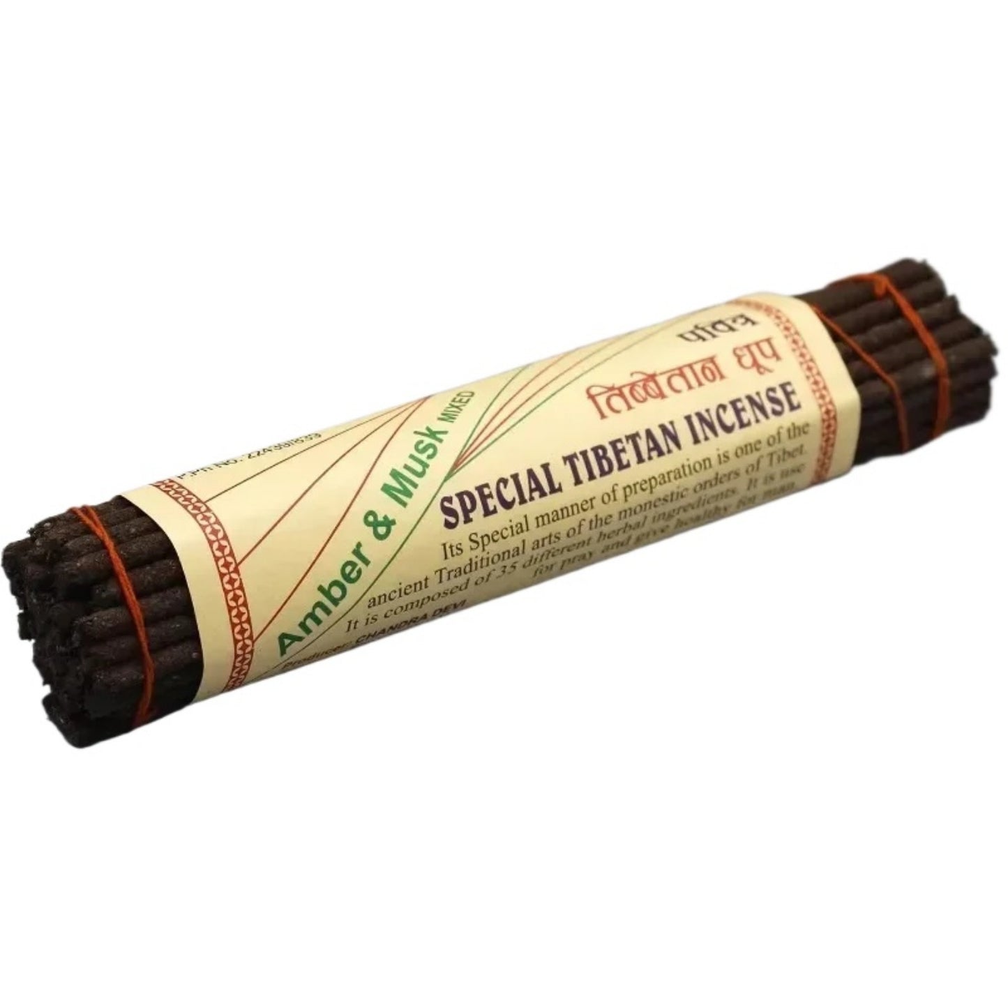Fay bendiga nepal puro tibetano tibetano palos de incienso - palos de joss tradicionales para la meditación y relajación