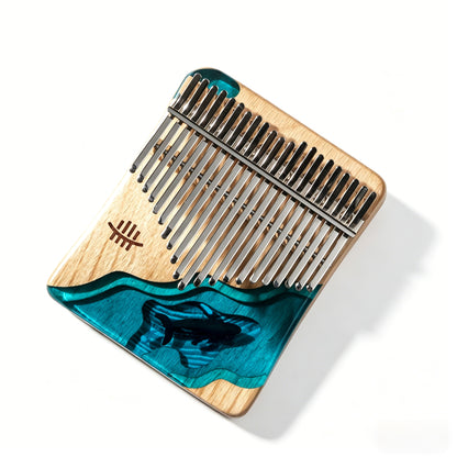 Fay Bless Kalimba Thumb Piano , Portable Mbira Finger Piano, Handcrafted Wood Musical Instrument, Easy to Learn Instrument for Beginners