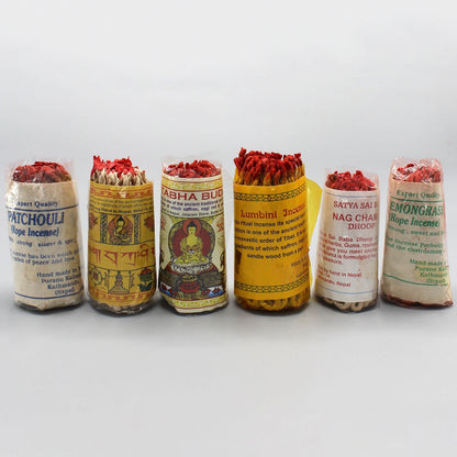 Fay Bless Handmade Rope Incense – 2 Bundles of Natural Himalayan Aromatherapy from Nepal