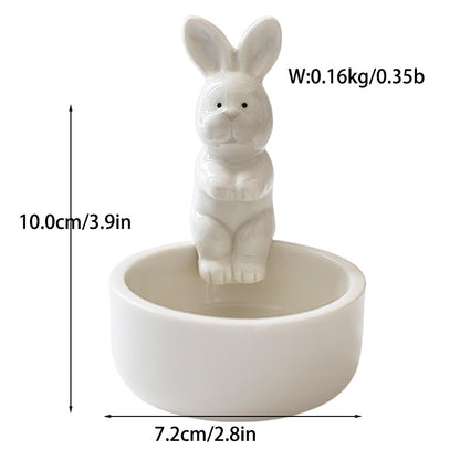 Cross-border ceramic ghost candle holder ins Amazon scented candle cute ghost Nordic style ornament Halloween gift