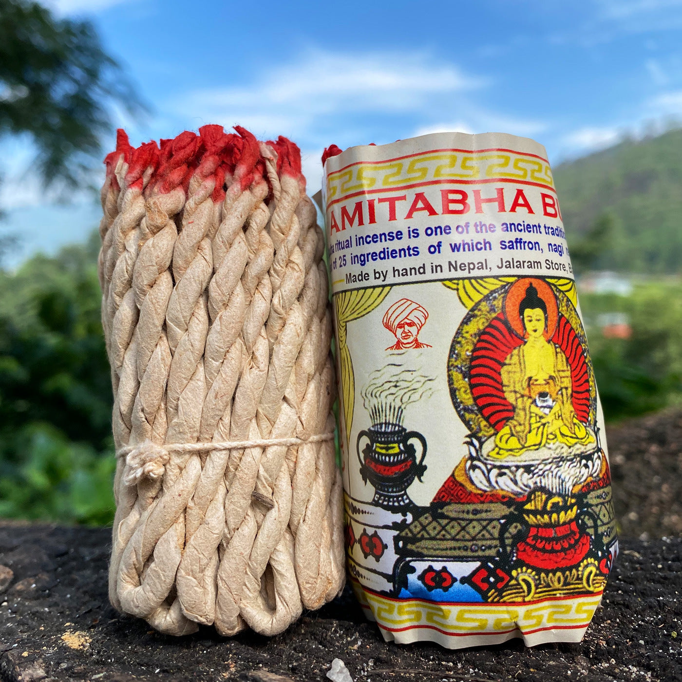 Fay Bless Handmade Rope Incense – 2 Bundles of Natural Himalayan Aromatherapy from Nepal