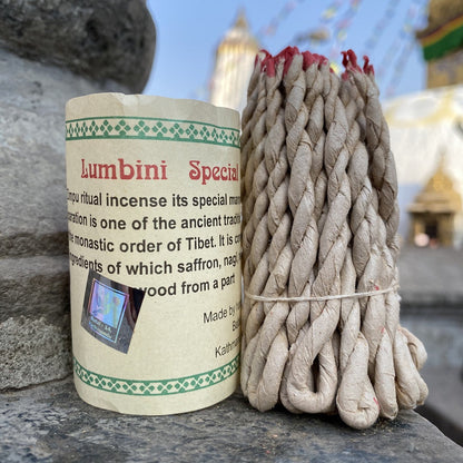 Fay Bless Handmade Rope Incense – 2 Bundles of Natural Himalayan Aromatherapy from Nepal