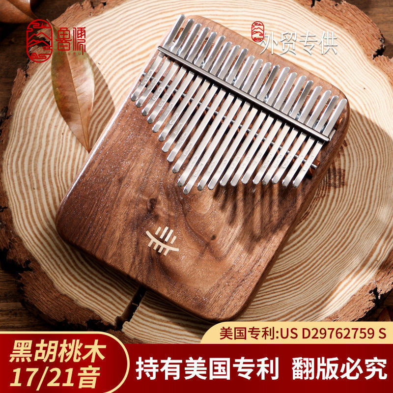 Fay Bless Kalimba Thumb Piano , Portable Mbira Finger Piano, Handcrafted Wood Musical Instrument, Easy to Learn Instrument for Beginners