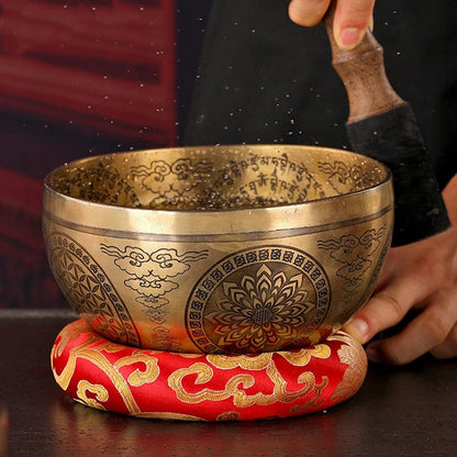 Fay Bless Handmade Tibetan Singing Bowl – Copper Sound Healing Bowl from Nepal for Meditation, Mindfulness & Spiritual Practice