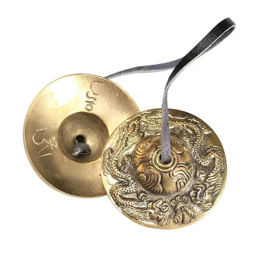 Tibetan Tingsha Cymbals Meditation Gong Sanskrit Brass Chime Bells for Spiritual Healing Mindfulness Yoga Buddhist