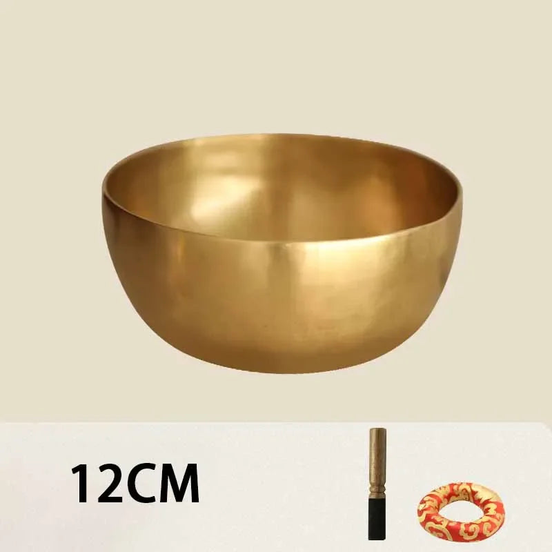 Bol de chant tibétain à la main du Népal - Copper Sound Healing Instrument pour le yoga, la méditation et la massothérapie