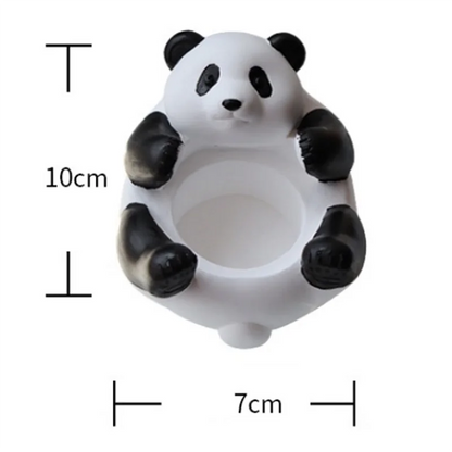Tea Light Candle Holder, Adorable Panda Candle Holder Ring Holder Jewelry Tray Decorative Stand For Office Table Home 7X10cmab13