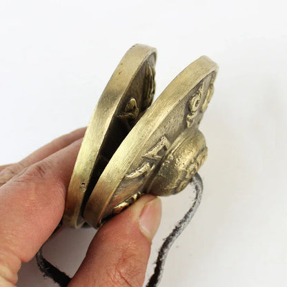 Tibetan Tingsha Cymbals Meditation Gong Sanskrit Brass Chime Bells for Spiritual Healing Mindfulness Yoga Buddhist