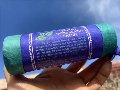 Fay bendiga Nepal Incienso tibetano de tubo corto - 30 palos con soporte | Aroma natural y duradero para la meditación y la relajación