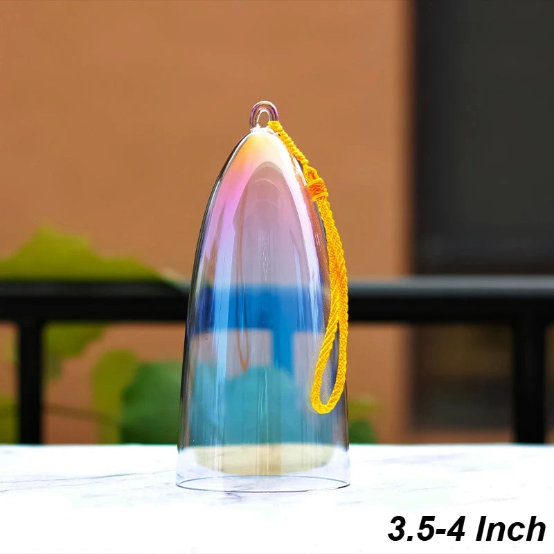 Fay segne farbenfrohe Kristall Gesangsschüssel für Yoga, Meditation & Soundheilung - 7 Noten C bis B - Clear Quartz Bell Instrument