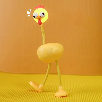 3 Lighting Modes Funny Chicken Night Light Eye Protection Rechargeable Bedside Decor Light Soft Light Cute Cartoon