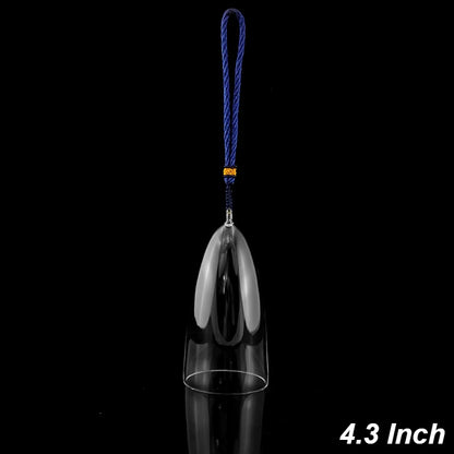 Fay segne farbenfrohe Kristall Gesangsschüssel für Yoga, Meditation & Soundheilung - 7 Noten C bis B - Clear Quartz Bell Instrument