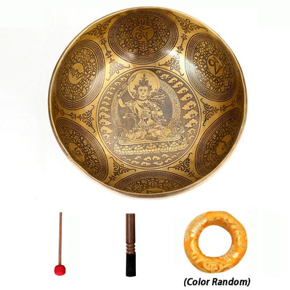 Fay Bless Handmade Tibetan Singing Bowl – Copper Sound Healing Bowl from Nepal for Meditation, Mindfulness & Spiritual Practice