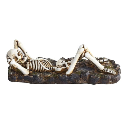 Skull Resin Incense Burner - Gothic Incense Stick Holder for Yoga, Meditation & Spiritual Decor