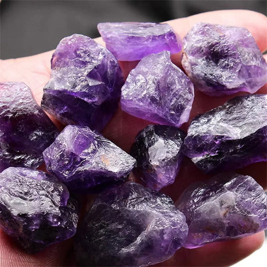 Natural Amethyst Raw Energy Gemstone - Healing Crystal Mineral for Reiki, Chakra Balancing & Aromatherapy