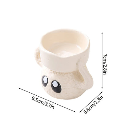 2026 Halloween Ghost Candle Holder Cartoon Ceramic Candlestick Holder for Home Party Decoration Festival Scented Candle Ornament