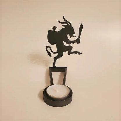 Headless Horseman Shadow Caster Novelty Terror Candle Holder Shadow Projectors Indoor Halloween Decoration